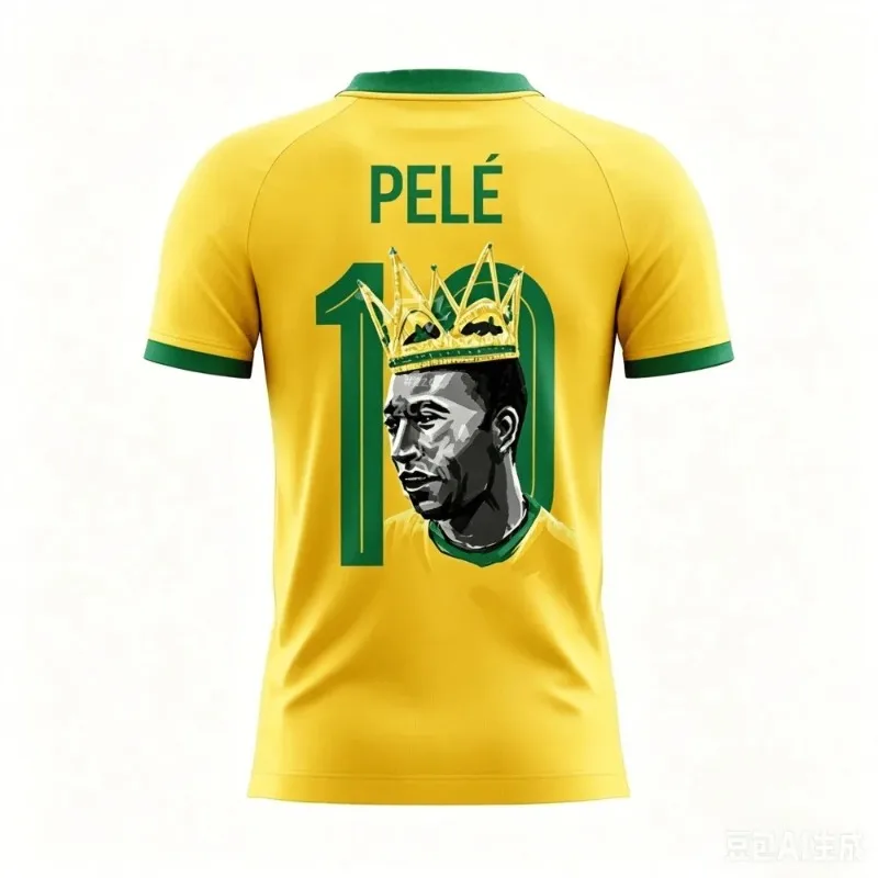 2026 Brazil Fan Inspired No.10 Soccer Jersey 3D Portrait Print Summer Sports Training Tee Unisex Adults Children Football Top
