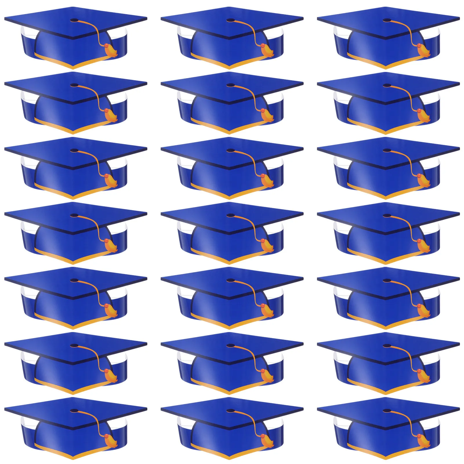 36 Gorros de Graduación de Papel para Manualidades, Decoraciones para Fiestas de Graduación, Suministros al por Mayor, Gorros de Graduación para Fiestas