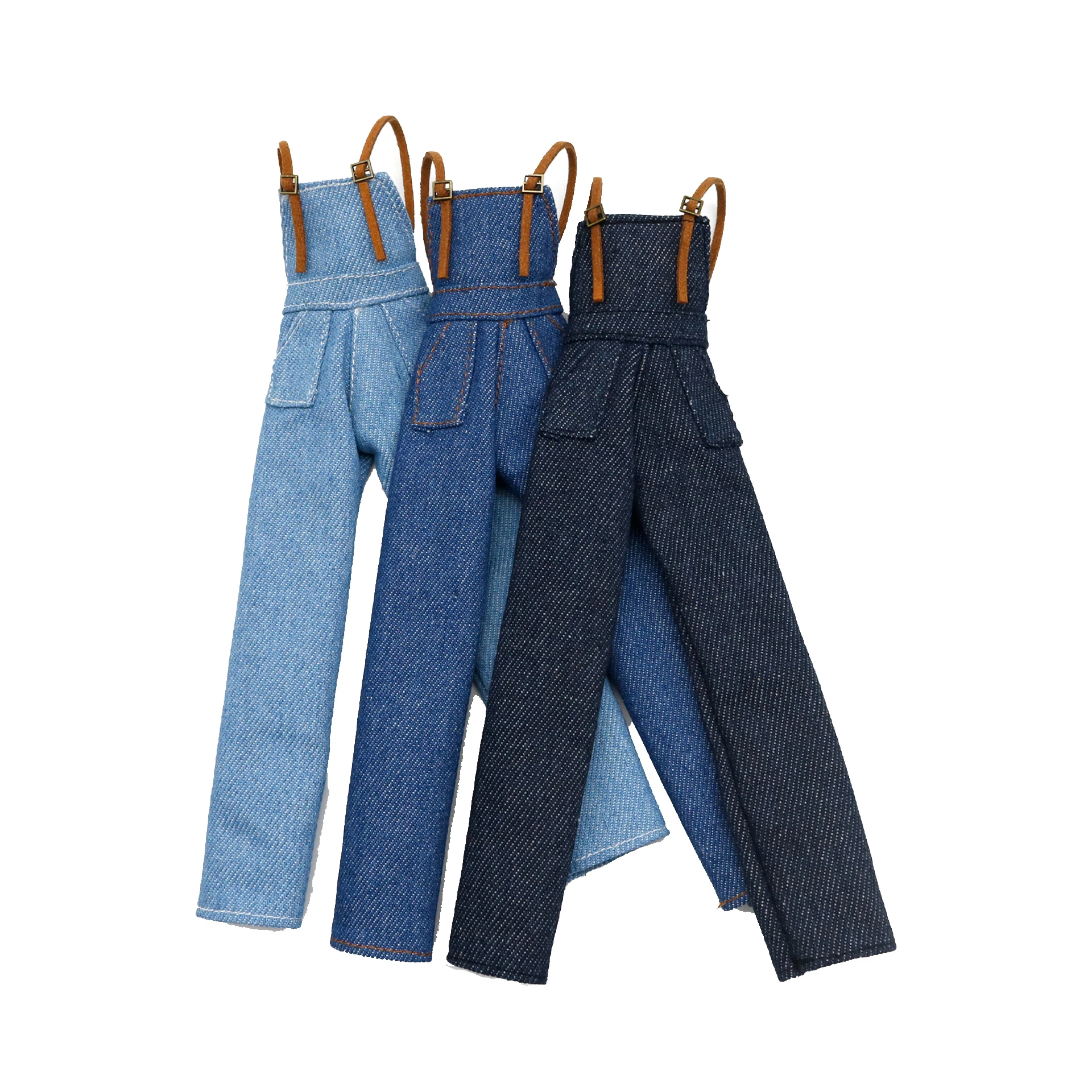 New 30cm 1/6 denim overalls trousers Accessories Clothes for Barbies doll