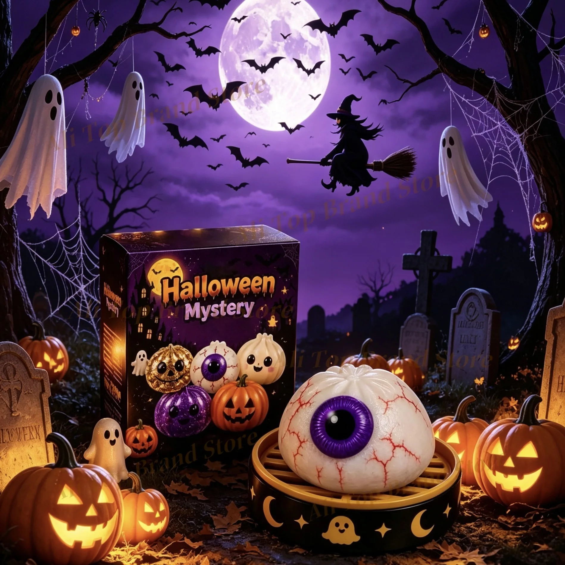 NEW Halloween Ghost Pinch Music, Cross-Border Maltose Squeeze Vent