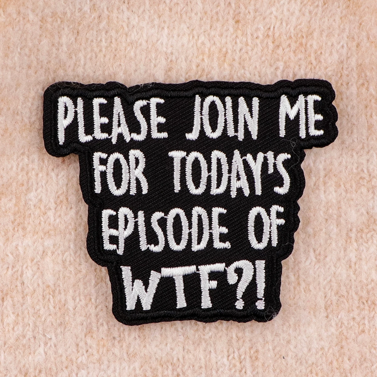 VERY NICE Patches On Clothes ADHD Embroidered Patches Funny Quotes Sew Badges Iron On Patch DIY Clothing Accessories