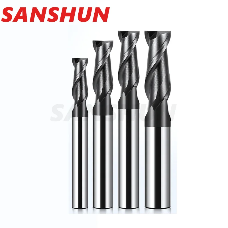Lulutes de Aço de Tungstênio Fresa de Fundo Plano Cortador de Keyway Peccortador de Trituração de Extremidade Pecial para Entalho de Carboneto 68 68 68