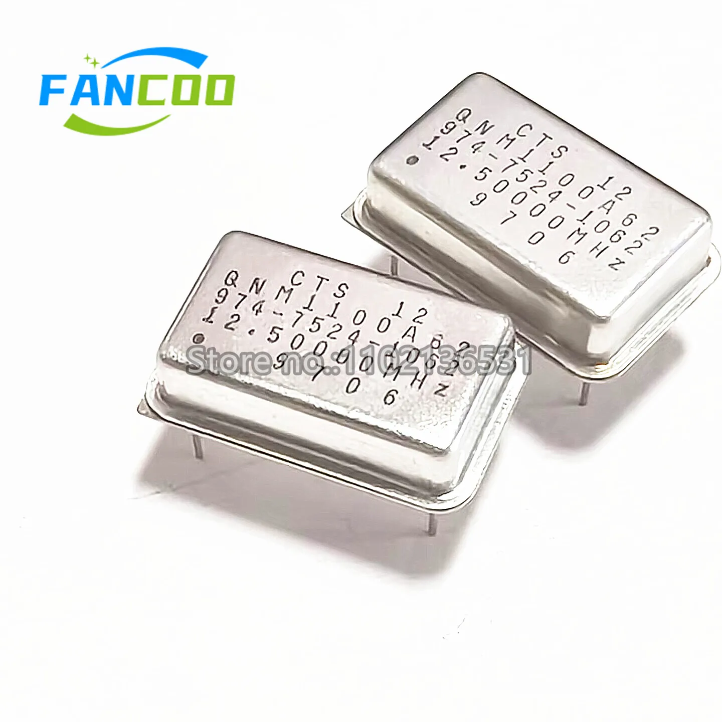 5pcs 12.50000MHZ 12.500M Crystal Oscillator Active OSC DIP-4 Rectangle Full Size 3.3V 5V 12.500MHZ 12.5M 12.500M
