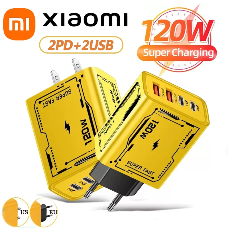120 Вт двойной PD + двойное зарядное устройство USB, подходящее для телефона Huawei iPhone 15, двойная интеллектуальная быстрая зарядка TypeC 120 Вт двойной PD + двойное зарядное устройство USB, подходящее для телефона Huawei iPhone 15, двойная интеллектуальная быстрая зарядка TypeC