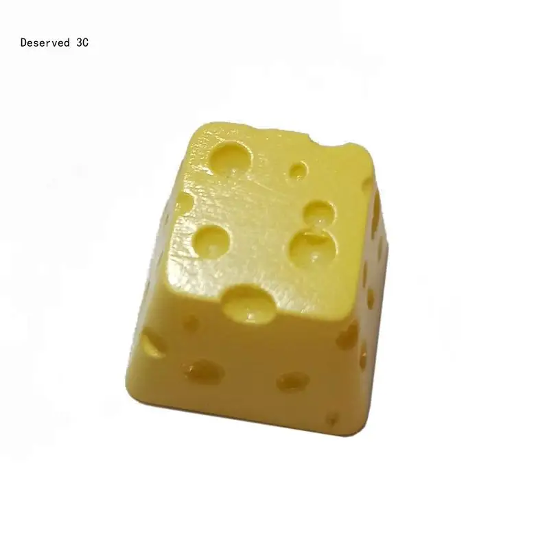 Game Mechanical Keyboard Accessories Epoxy Resin Cheese Cake Keycap