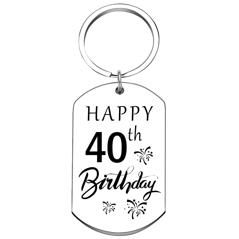 30th Birthday Gifts keychains pendant for Women man, Female happy birthday Key chain for Her Teen Girl