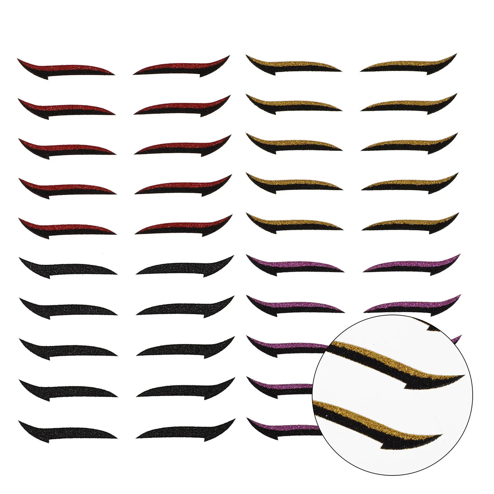 20 paar eyeliner-stickerkits voor dames, plakkerig, snelle toepassing, perfect cadeau voor familie, vrienden, charme-ogen, eyeliner-stickers