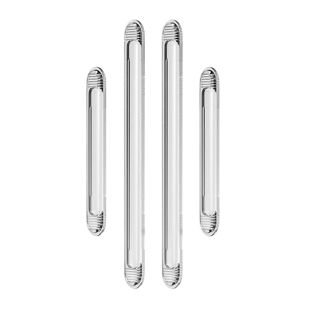 4pcs Clear Car Edge Strip Scratch Resistant Waterproof Long Lasting Adhesive Garage High Temperature Resistant Transparent
