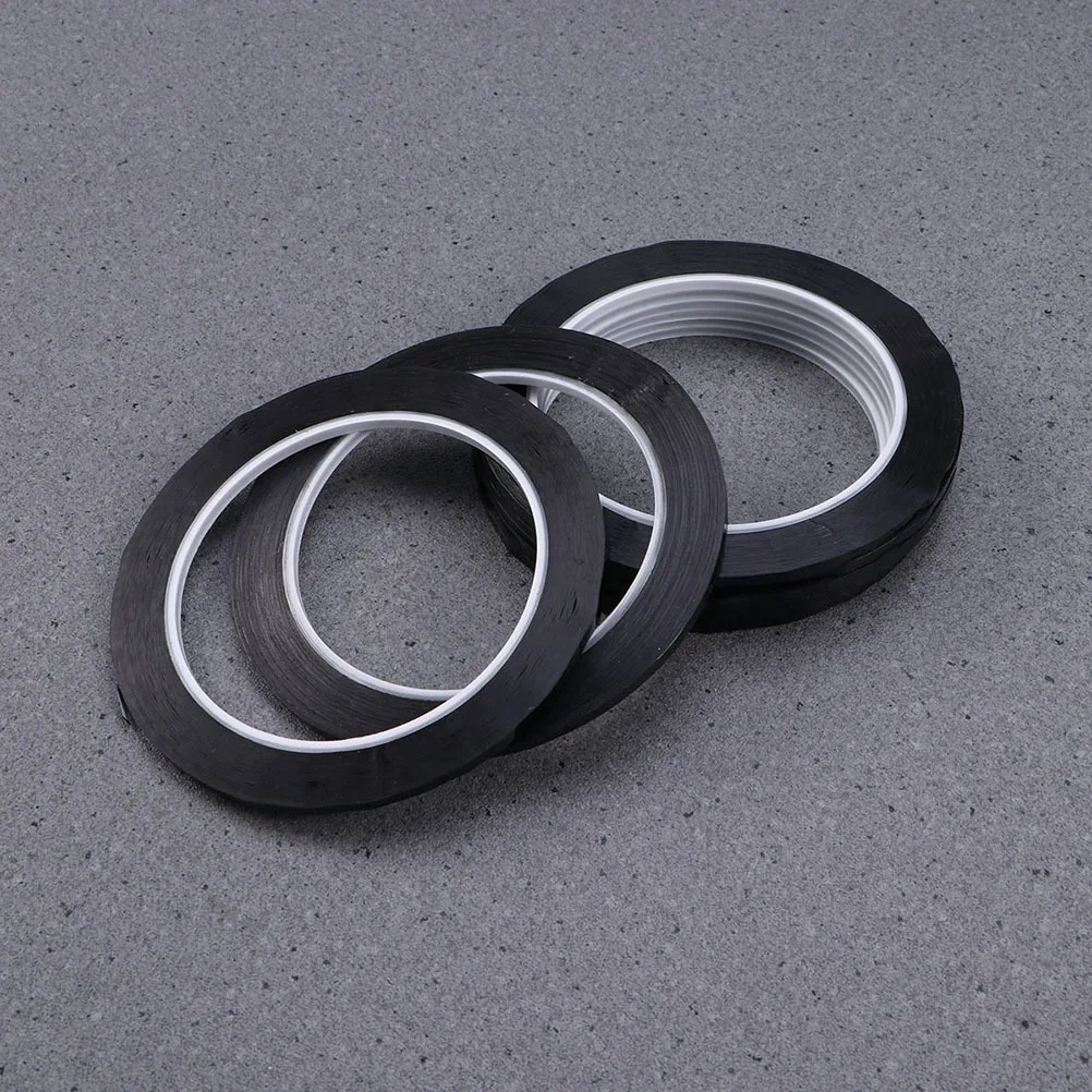 16 قطعة شريط أسود ممتاز لمشاريع DIY شريط فني لاصق قوي للشبكات والرسومات والسبورة البيضاء والزجاج المعدني والخشب والسيراميك #2