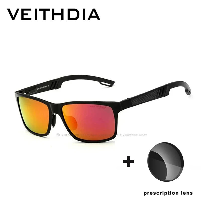 

VEITHDIA Brand New Customize Prescription Retro Sunglasses Polarized UV400 Mirror Outdoor Driving Myopia Unisex Glasses P65600