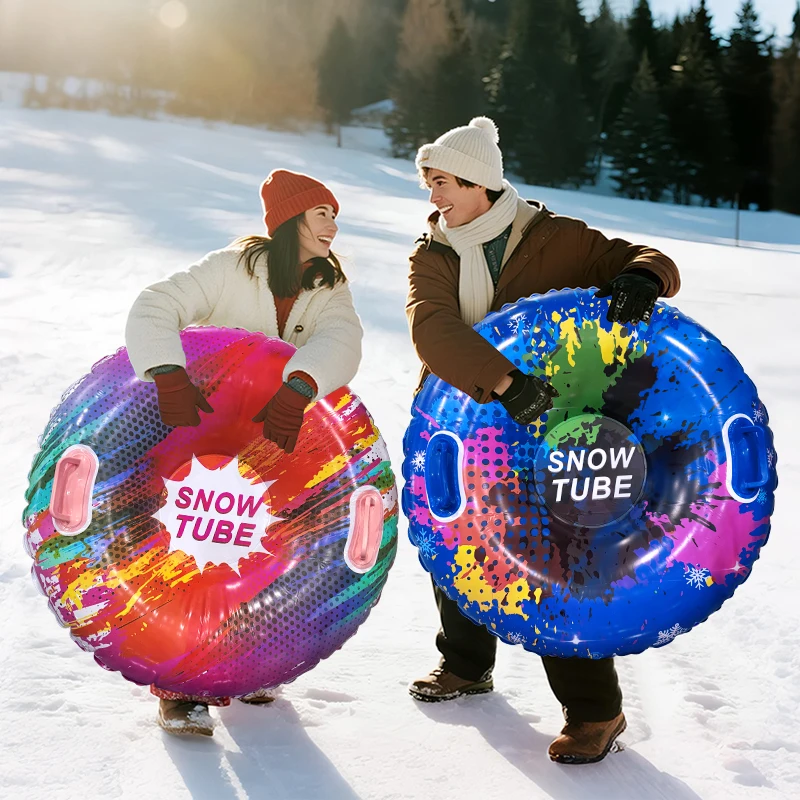 

1 pcs inflatable skiing ring PVC material colored skiing ring suitable for winter outdoor sports skiing tools