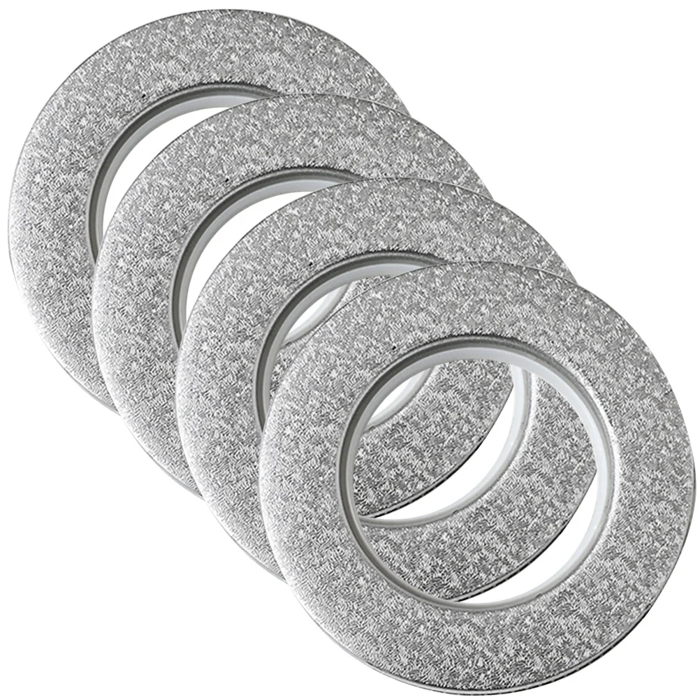

4Pcs Easy Install Plastic Curtain Grommets Unique Design Delicate Appearance for Shower Window Curtains Home Style
