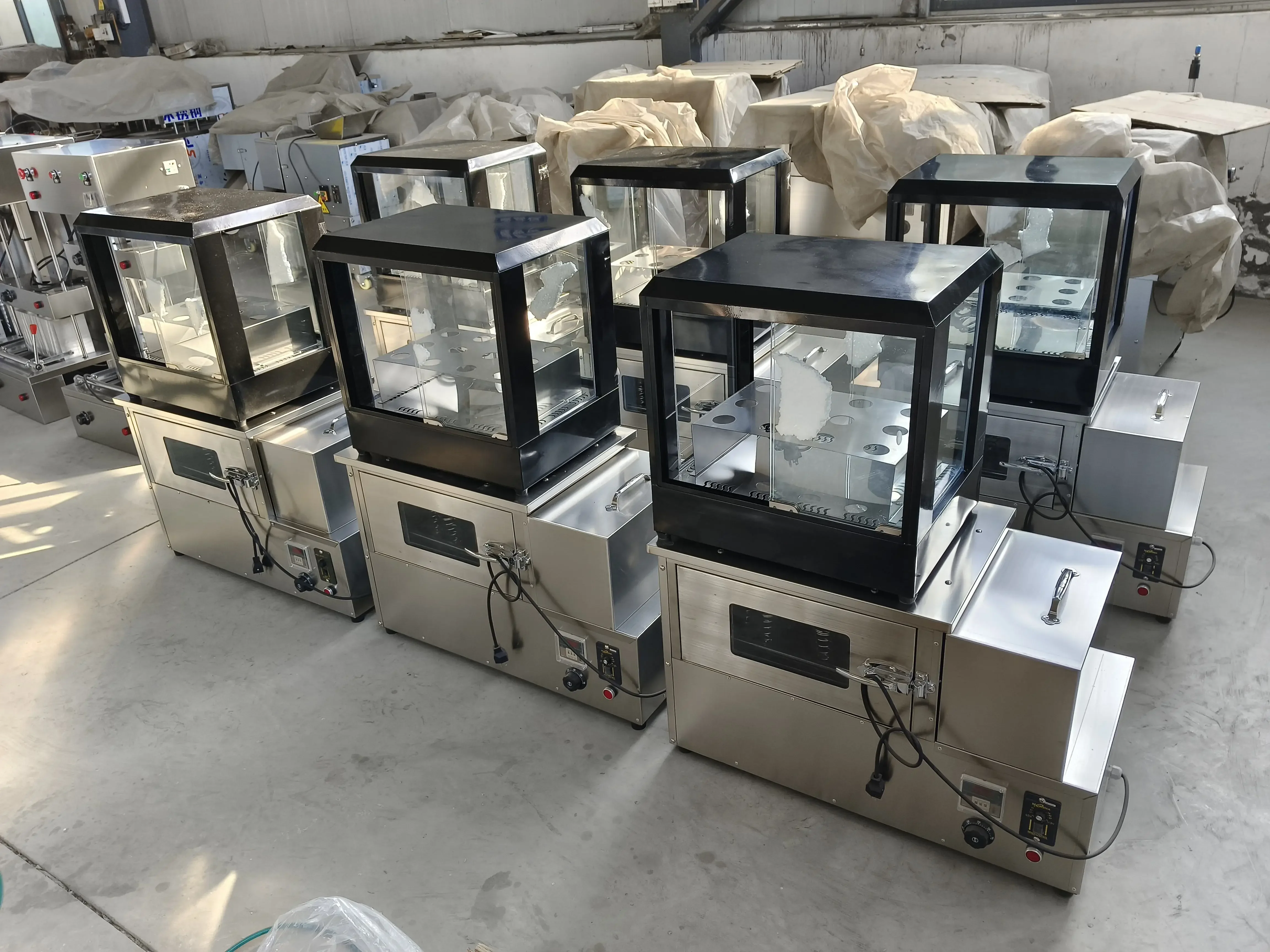 Electric Pizza Cone Oven Maker Warmer Showcase Pizza Cone Packaging Pizza Cone Machine With Production Line
