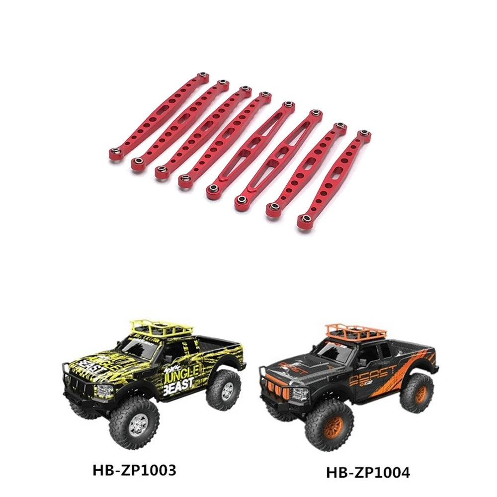 8 قطعة قضيب ربط معدني سحب قضيب الربط ل HB اللعب ZP1001 ZP1002 ZP1003 ZP1004 ZP 1001 1/10 RC الزاحف سيارة ترقية أجزاء