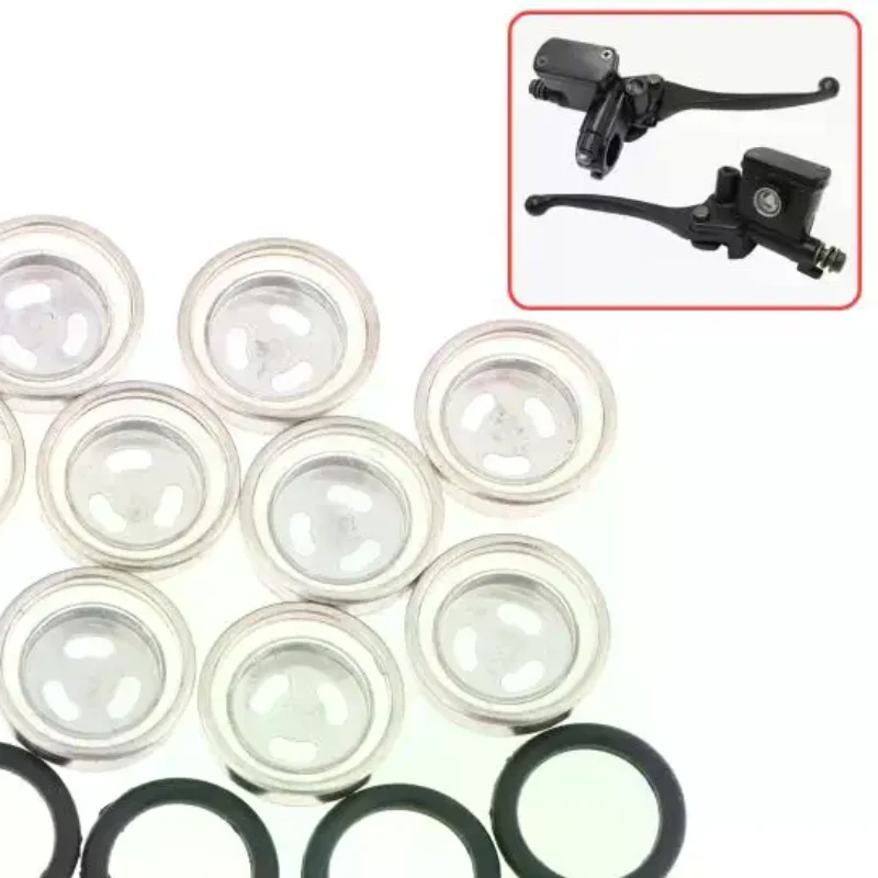 10Pcs Brake Master Cylinder Sight Glass With O Ring Motorcycle Brake Master Cylinder Window For Motorcycle ATV
