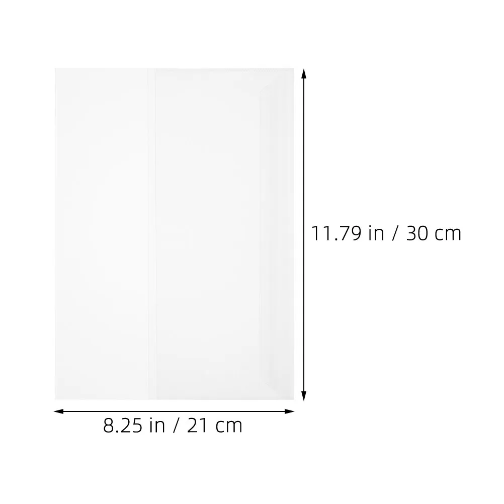 20Pcs Book Jacket Covers Transparent Waterproof for Textbooks Fast Application Long-Lasting Page and Cover Defense