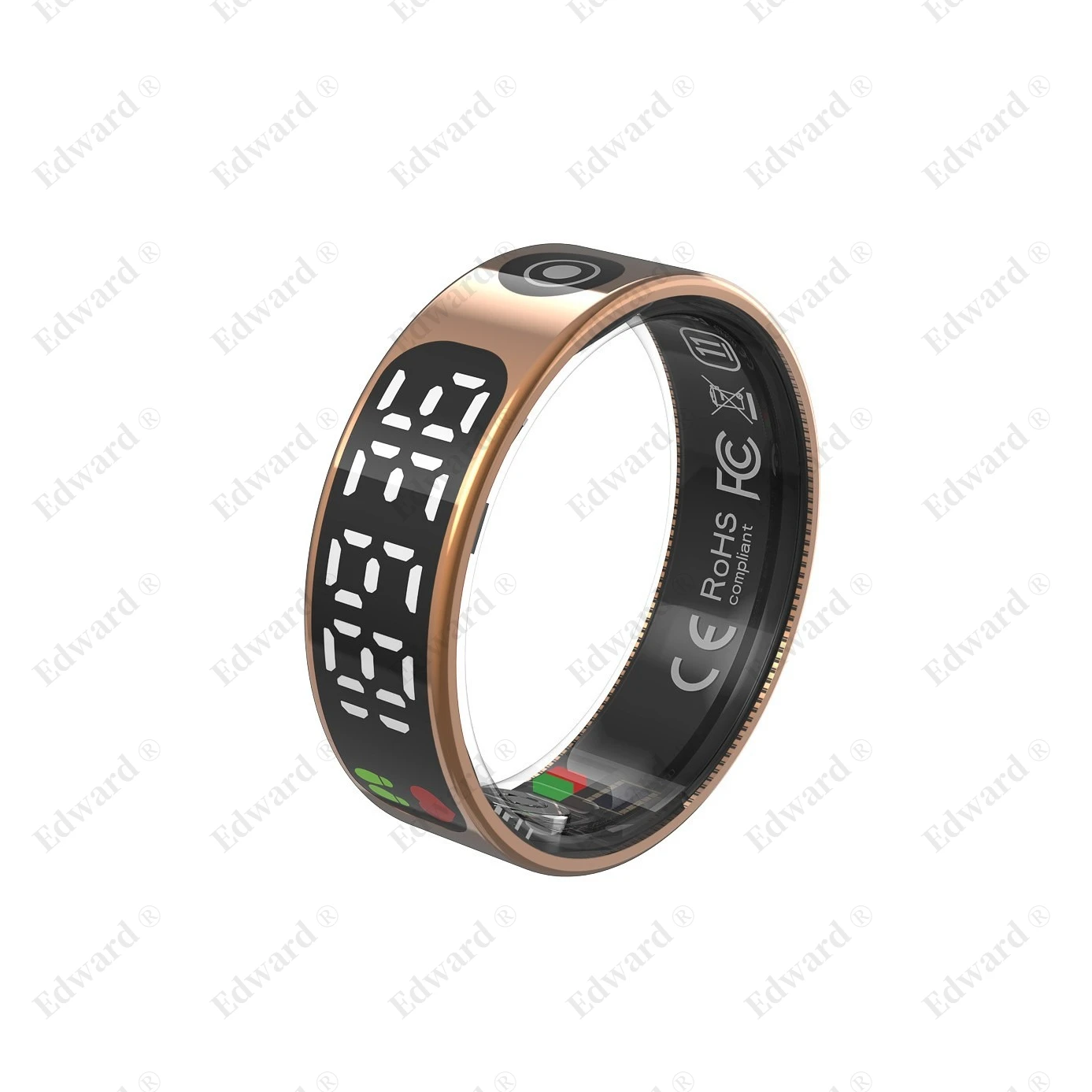 Display screen touch heart rate blood oxygen sleep bluetooth step counting waterproof ring can  multi-functional and intelligent