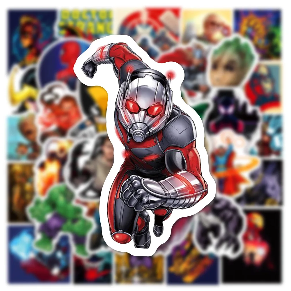 10/30/50PCS Disney Marvel The Avengers Super Hero Stickers Graffiti Decals DIY Laptop Car Motorcycle Bike Toys Sticker For Kids