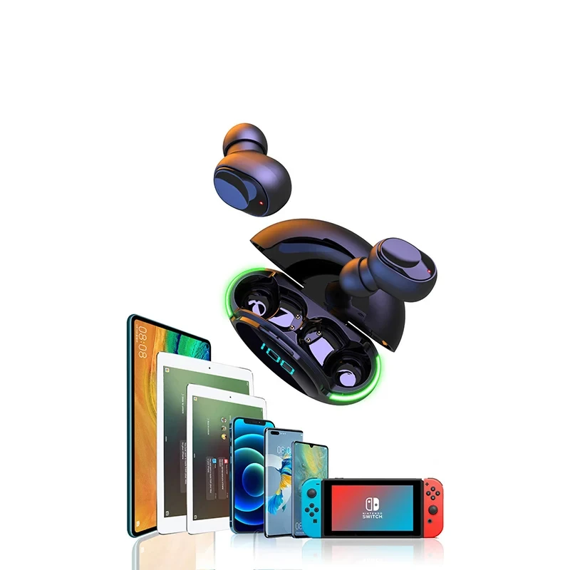 Y80 New Bluetooth Earphones Tws Wireless Sports Running Waterproof Noise Reduction Gaming Esports Mobile Digital Display image 5