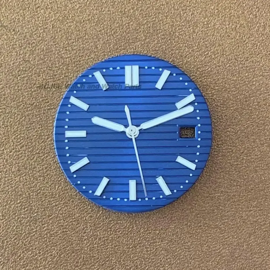 29.8mm relógio dial mãos verde luminoso rosto agulhas ponteiros para nautilus nh35 nh36 movimento relógio peças acessórios sem logotipo