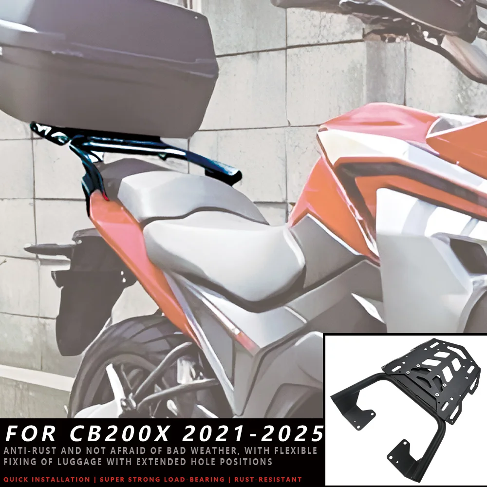 

MTKRACING For HONDA CB200X 2021-2025 Motorcycle Accessories Rear Carrier Luggage Rack Tailbox Fixer Holder Tailrack Kit