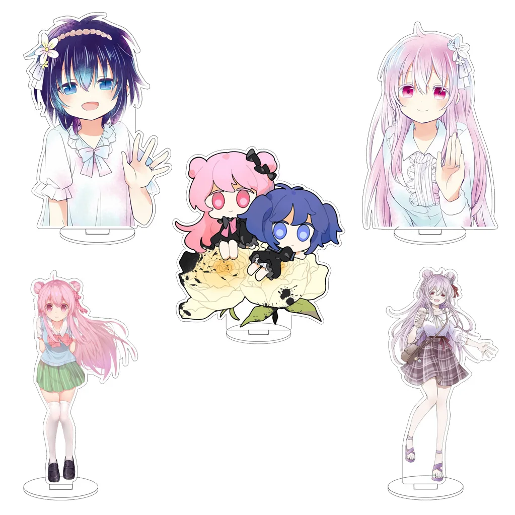 Figura acrílica de 16 cm de Anime Happy Sugar Life, Matsuzaka Satō, Kōbe Shio, Kōbe Asahi, Hida Shoko, adornos para regalos de Navidad