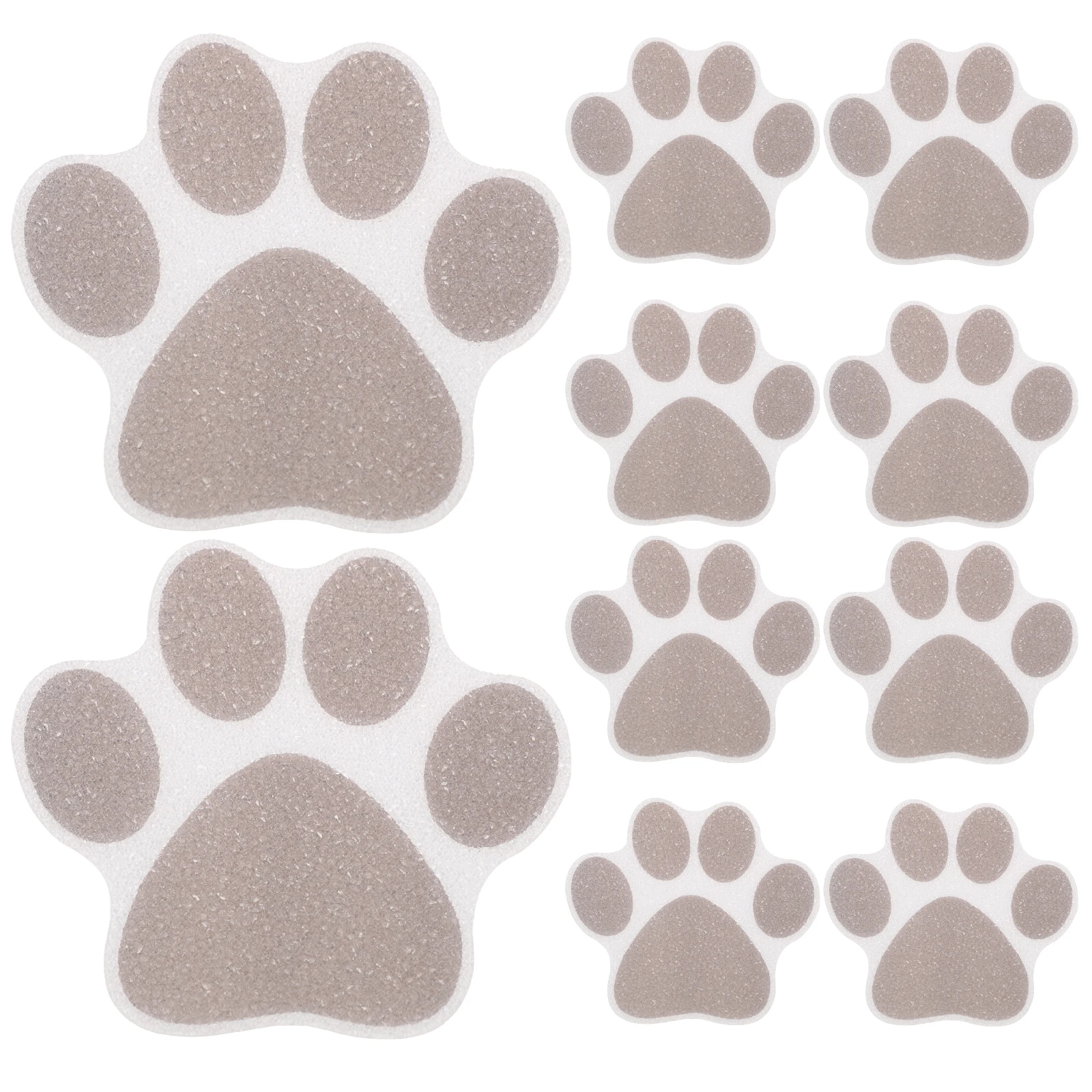 

10 Pcs Anti Slip Stickers Shower Floor Grips Bathtub Decals White Rug Home Tub Travel PEVA Stairs Kitchen Pool Safety