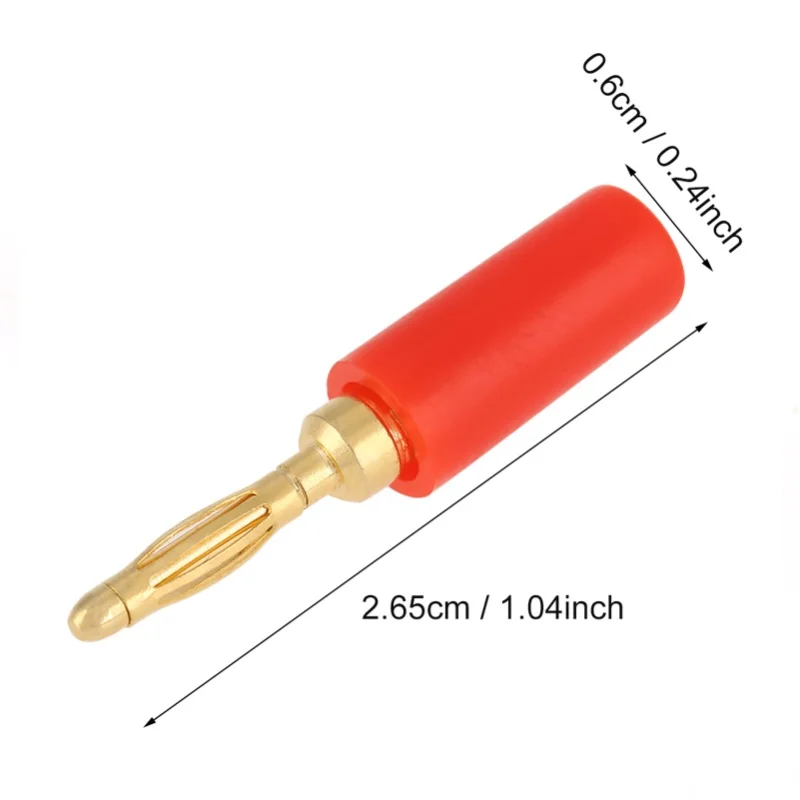 20 Pcs/Set 2mm Mixed Colors Banana Plug Jack Test Probes Connector For Amplifier