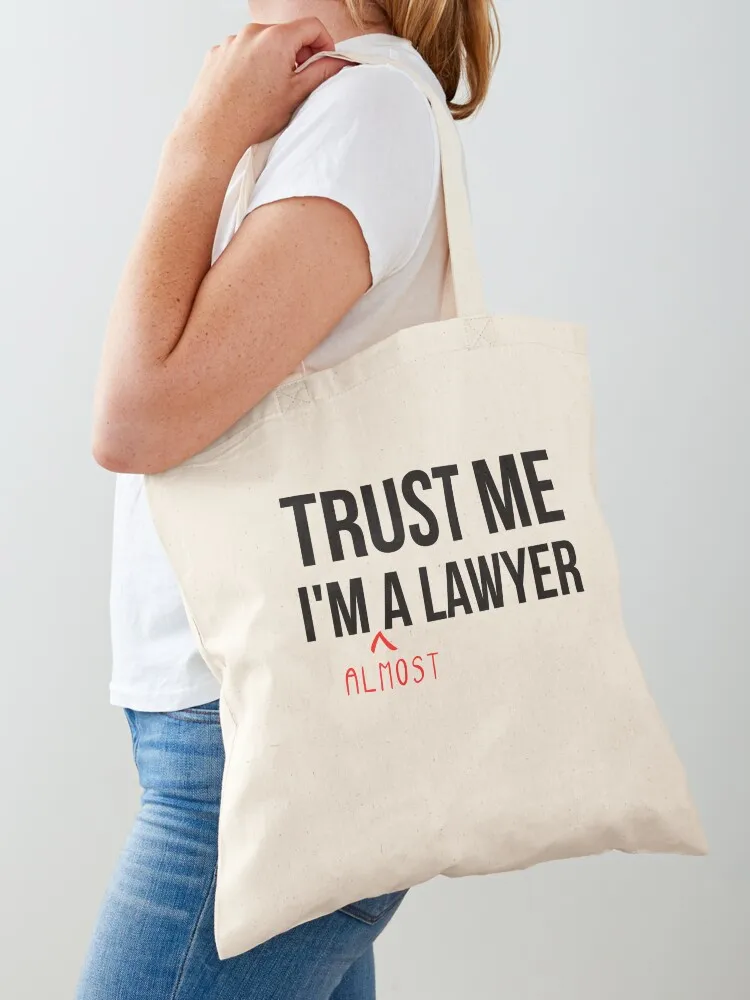 Sachant que je suis presque avocat, sac fourre-tout en toile pour femme, sac de shopping en toile pour femme
