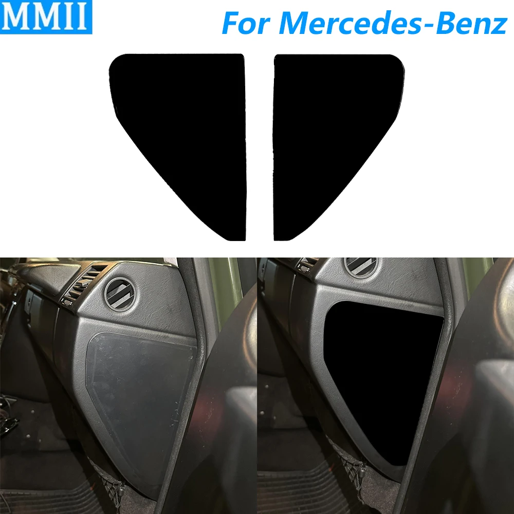 

For Mercedes-Benz G-Class W463 G55 G500 2004-2012 Piano Black Dashboard Side Front Slot Panel Cover Trim Car Accessories Sticker