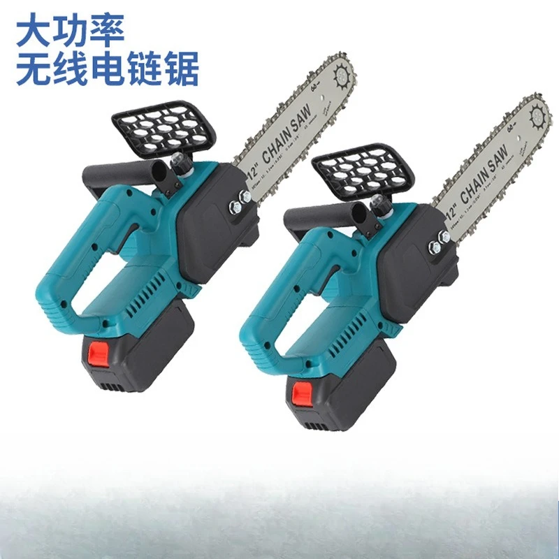High Power Cordless Lithium Chainsaw, Handheld Rechargeable Wood Cutter for Home Logging & Firewood Cutting