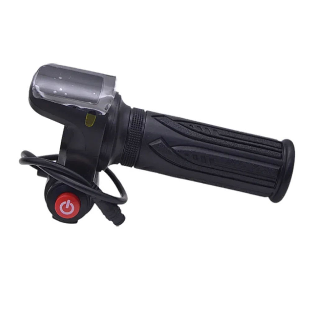 E-Bike Throttle Grip Electric Scooter Throttle Handlebar Wirh Keys Buttom Start Accelerator     Switch