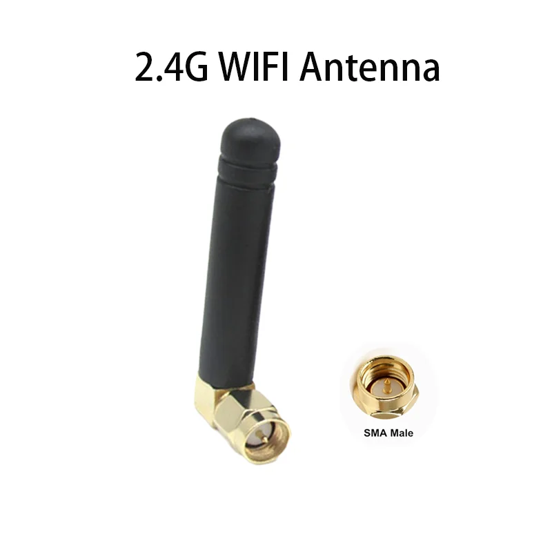 2pcs 2.4ghz Wifi Wireless SMA Modem Bluetooth External 2DB Antenna Enhanced Wifi Signal Omnidirectional Antenna