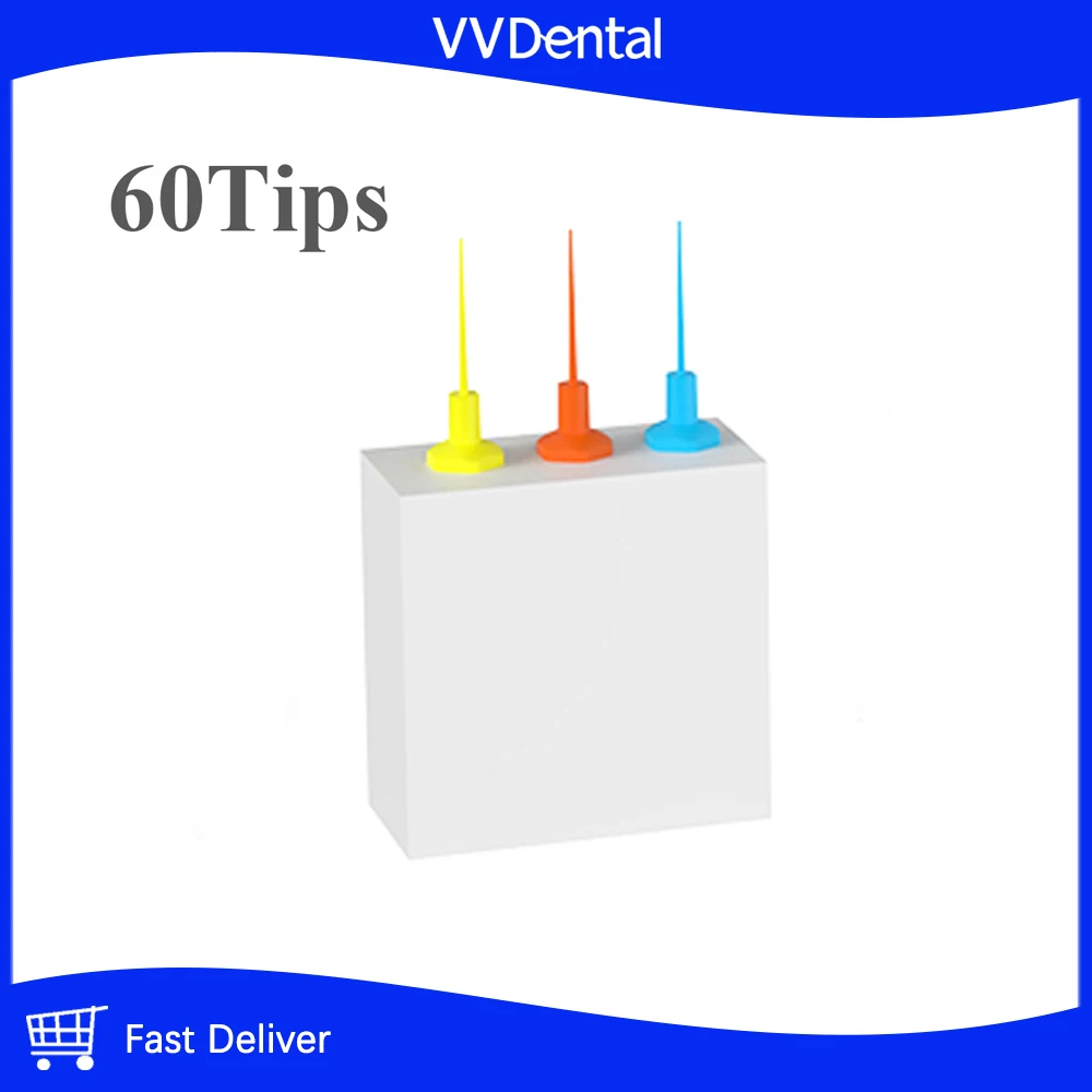 

60PCS/Set Dental Sonic Irrigation Tips for Root Canal Treatment Endo Sonic Activator Tips Professional Endodontic Tools