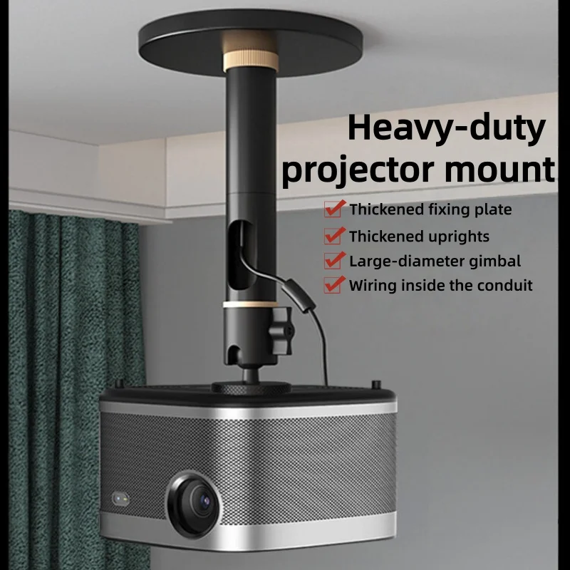 Heavy Load Projector Ceiling Stand Thick Base Plate Mount Compatible with Multiple Brand Projectors