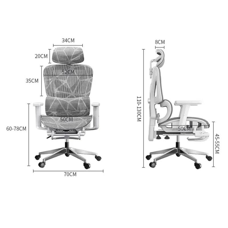 Ergonomic Chair Folding Magazineluiza Leather Office Chair Footrest Sillas Plegables Reclinables Office Foot Stand Furniture