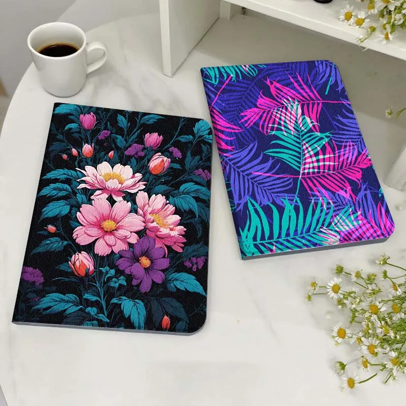

Neon Palm Leaf Pattern Tablet Case For Samsung Galaxy Tab S7 S8 S9 S10 FE Lite Gift