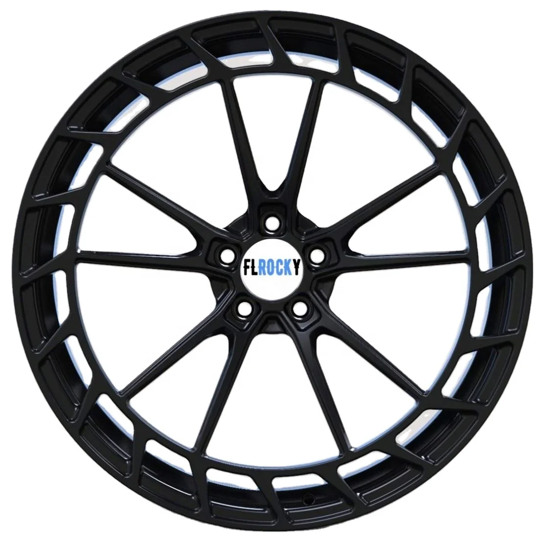 Multi Spoke Gloss Black Forged Rims 17 18 19 20 22 Inch Forged Alloy Racing Car Wheels