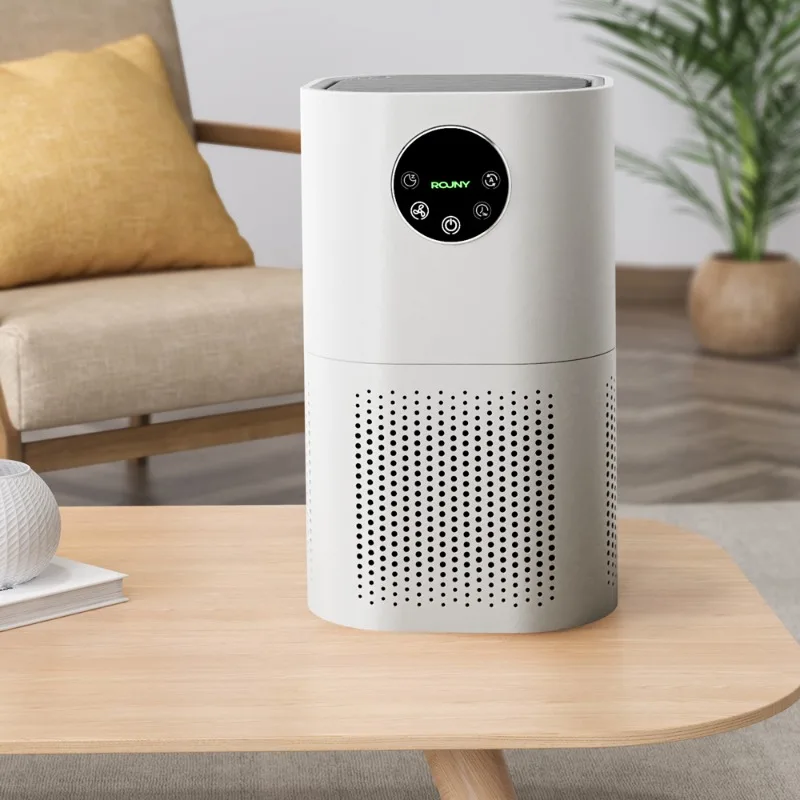 

Smart Air Purifier for Home Allergies Pets Hair in Bedroom H13 True HEPA Filter 25dB Filtration System Cleaner Odor Eliminators
