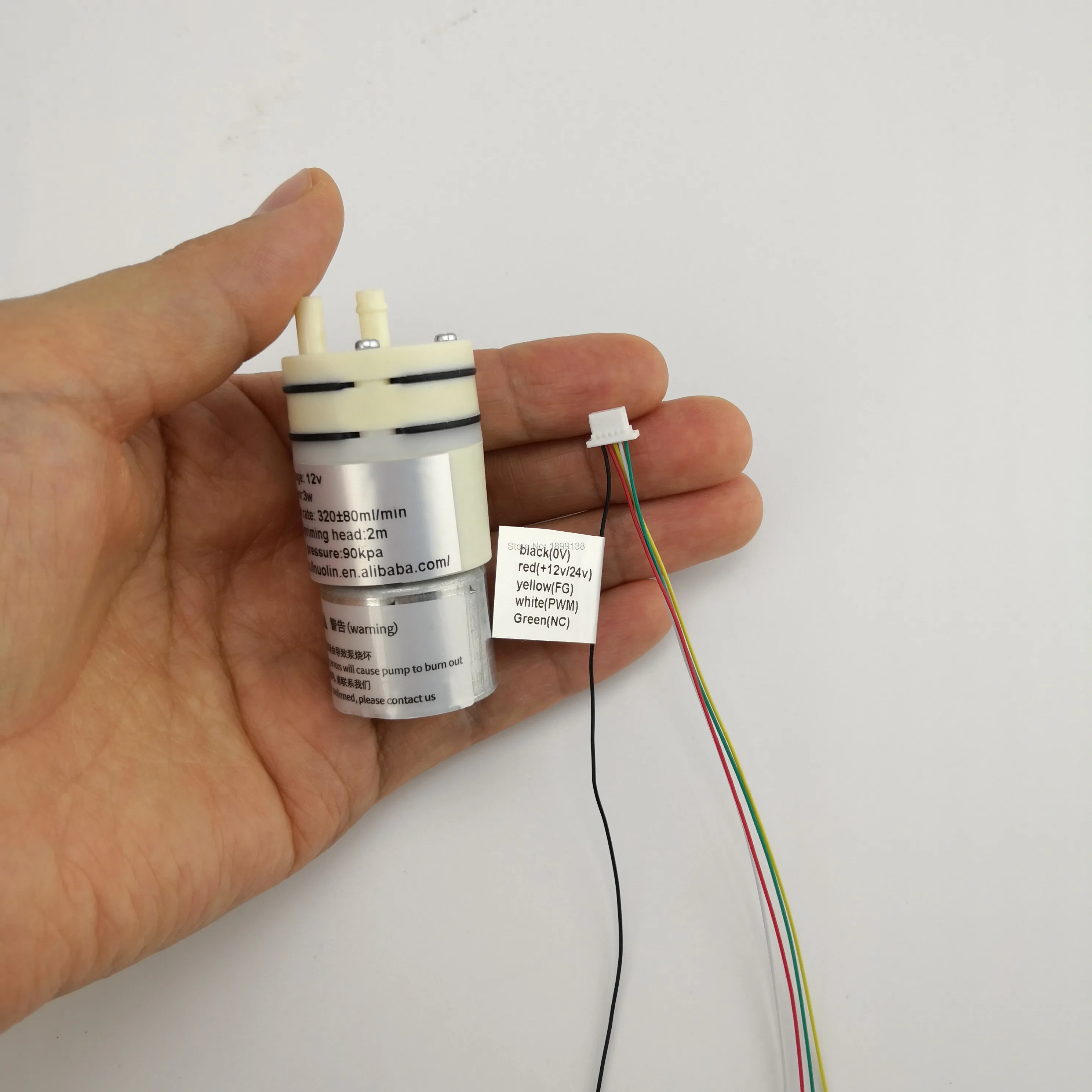 Mute DC 12v 24V 3W Brushless motor mini diaphragm liquid pump self priming for laboratory