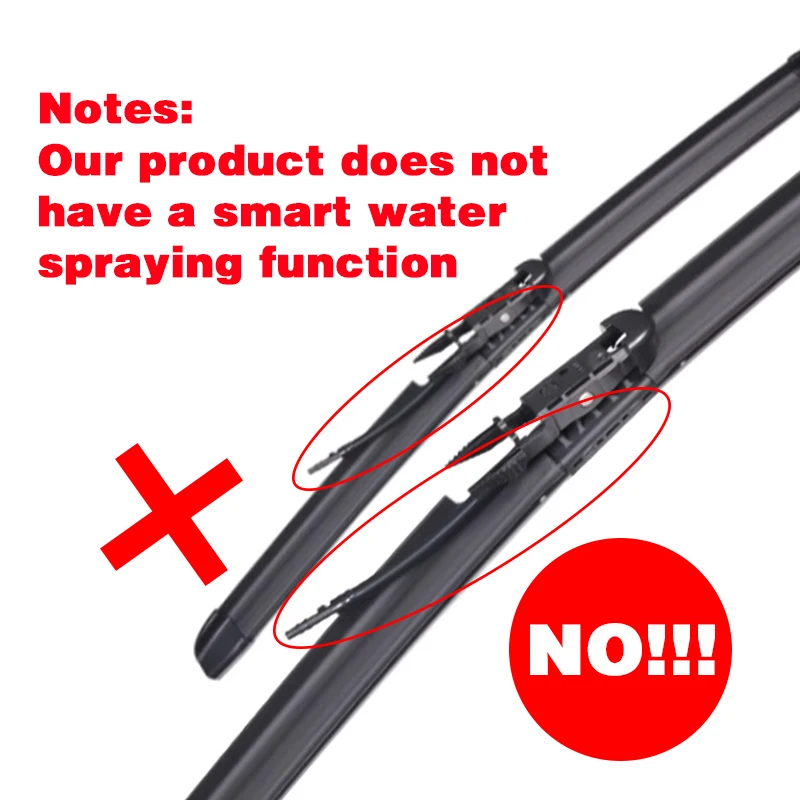 For Tesla Model X 2015-2022 Wiper Blades Front Window Windshield Rubber Auto Accessories Cleaning （No water spray function）