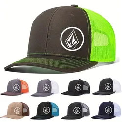 Gorra de béisbol de malla transpirable para estudiantes, gorro con estampado de diamantes, Snapback, visera curva para exteriores, sombreros de camionero, gorras de Sol de tendencia