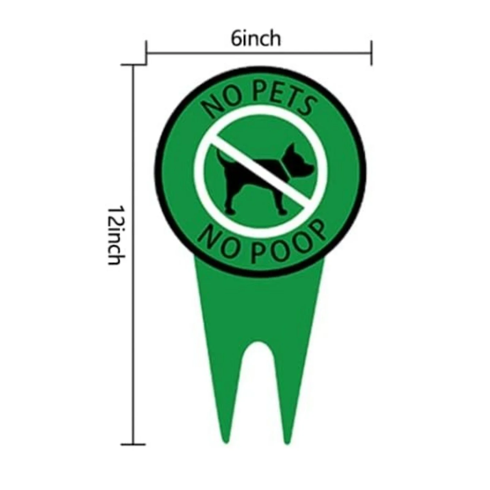 Dog Poop Metal Tin Sign-No Dog Poop and Pee on Lawn- No Pets Dog Signs for Yard Grass -Keep Off Grass Sign -No Dogs Allowed Sign