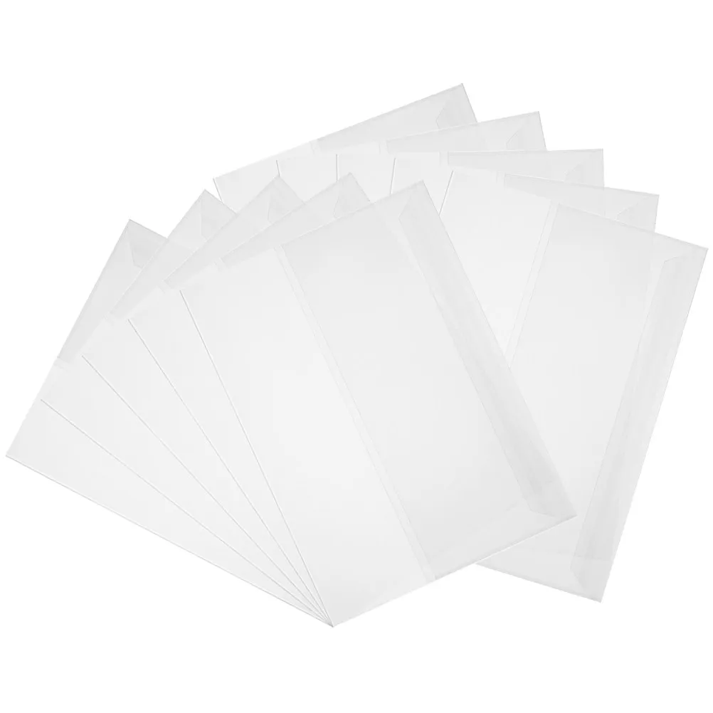 10 Sheets Waterproof Transparent Book Cover Protector Anti-Scratch Reusable Plastic Film for Textbooks Notebooks School Office
