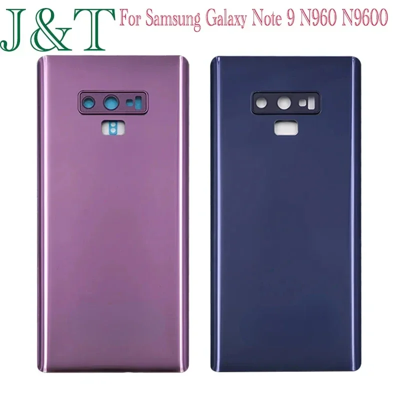 New For Samsung Galaxy Note 9 N960 N9600 N960F Battery Back Cover Rear Door Note9 3D Glass Panel Note9 Housing Case Camera Lens