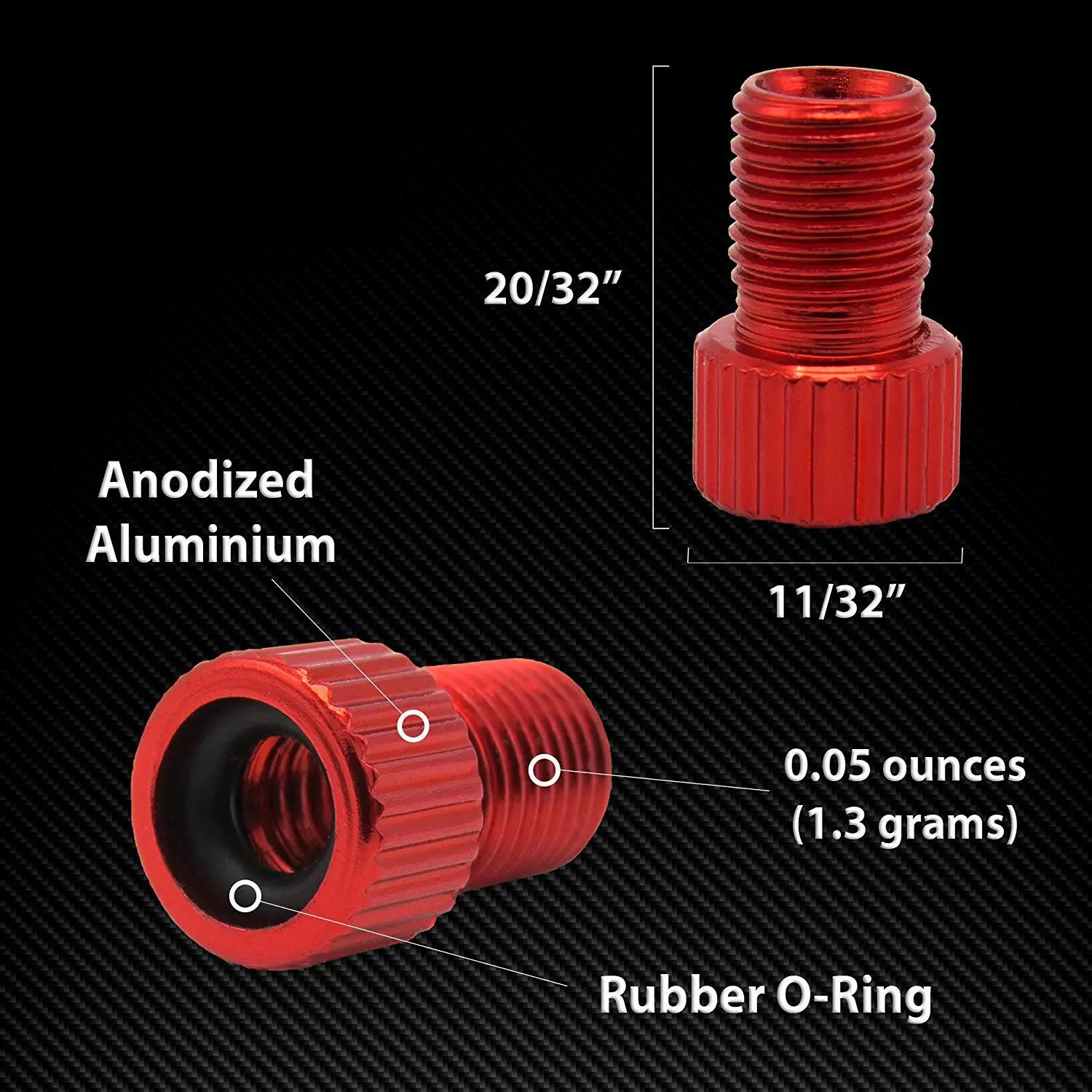 

Lasting 5Pc Aluminum Alloy Bike Valve Adapter Bike Inner Tube Caps Cover Adapter Racing Bicycle Inflate Tire Part