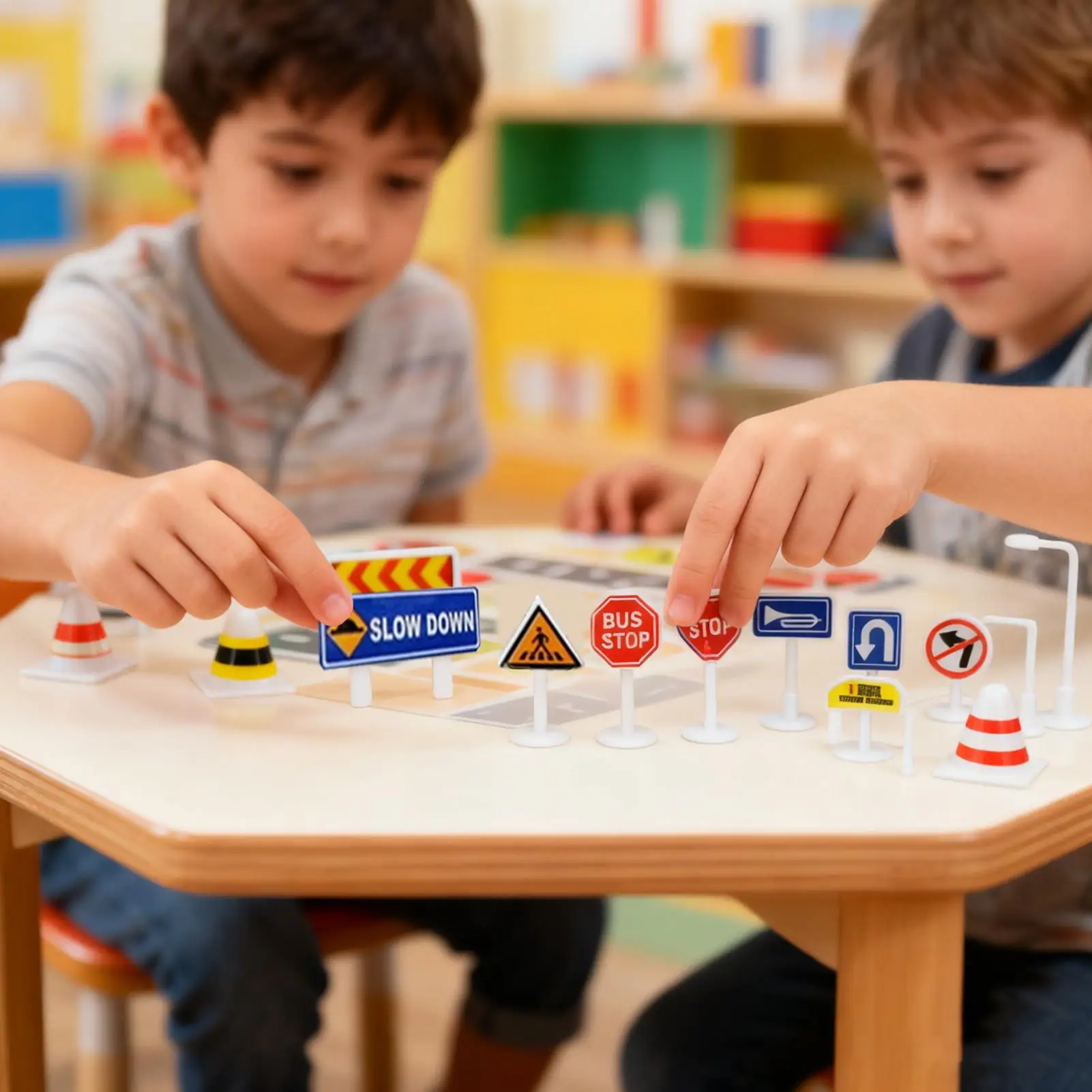 

Дорожные знаки для детей, портативные, 28 шт., обучающие игры, уличные знаки, игрушки для праздника, вечеринки, дома, гостиной, Хэллоуина