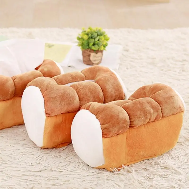 D0AD Funny Tissue Box Soft Cotton Bread Shaped Paper Storage Holder for Home Decor