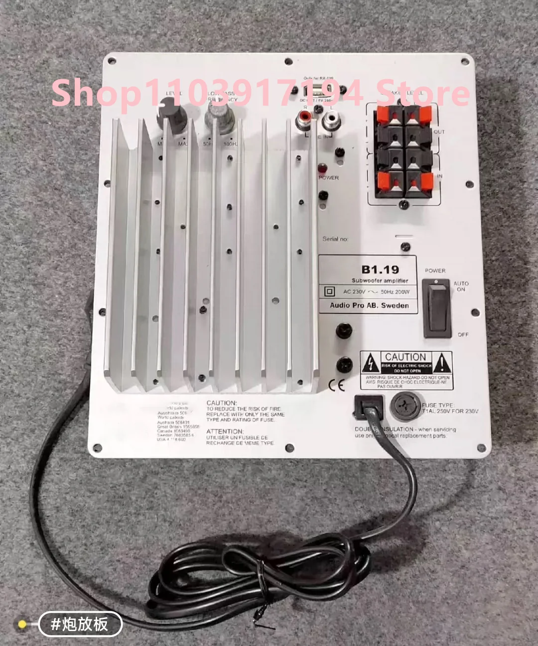 FOR AUDIO PRO Subwoofer amplifier board  B1.19  200W