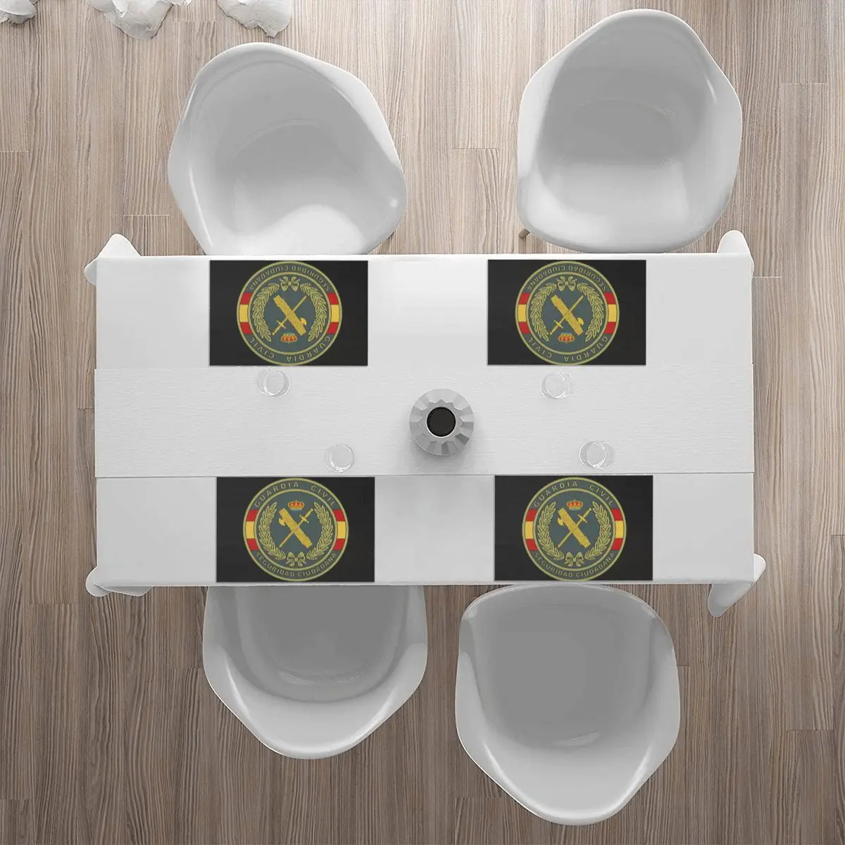 Emblem Of The Spanish Civil Guard Placemat Non-Slip Plate Mat for Dining Table Bowl Coaster Super Absorbent Mats